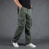 Manufacturer's multi-pocket work pants, men's loose large-sized casual pants, spring and autumn thick pure cotton European-style long pants, six-pocket pants Application Scenario